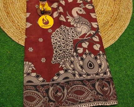 ORIGINAL PEDANA KALAMKARI Cotton Sarees - BOMMA3