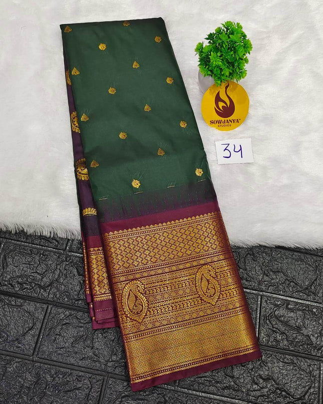 Premium Semi Gadwal  Sarees - VIBE34