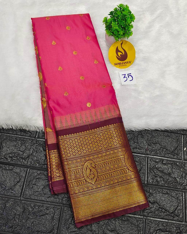 Premium Semi Gadwal  Sarees - VIBE35