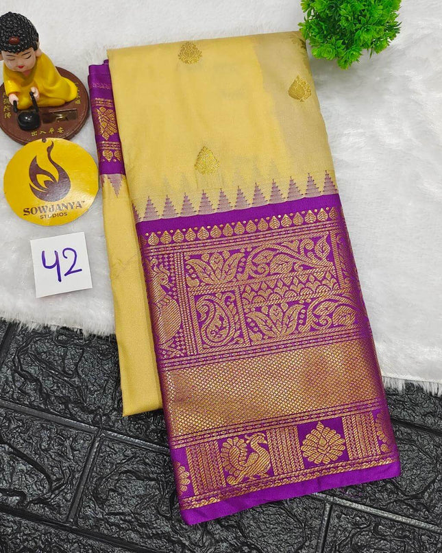 Premium Semi Gadwal  Sarees - VIBE42