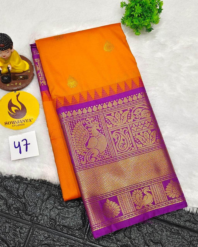 Premium Semi Gadwal  Sarees - VIBE47