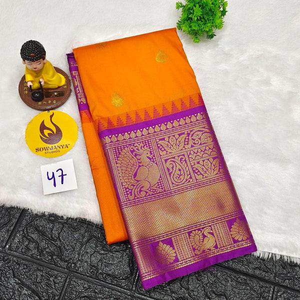 Premium Semi Gadwal  Sarees - VIBE47
