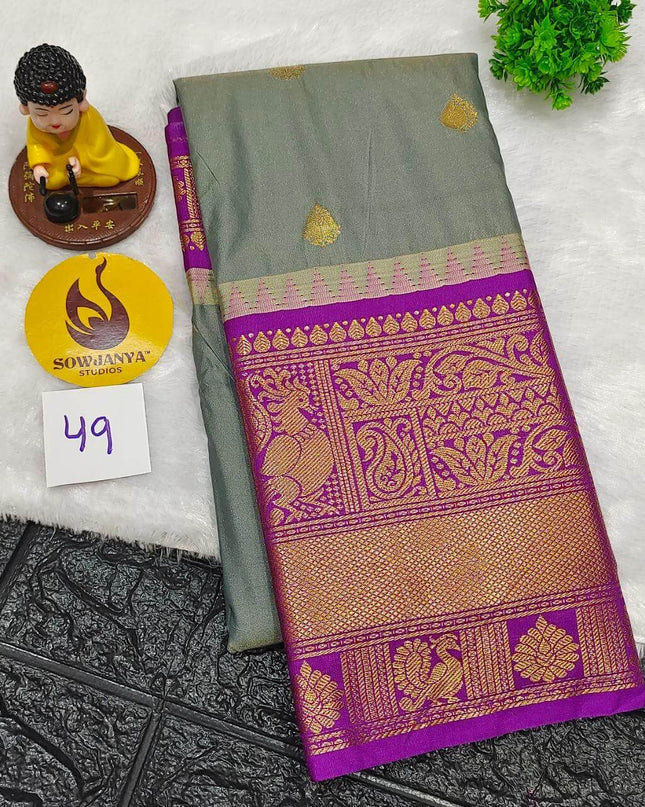 Premium Semi Gadwal  Sarees - VIBE49