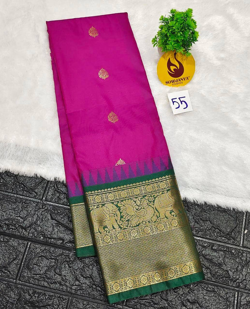 Premium Semi Gadwal  Sarees - VIBE55