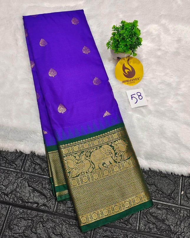 Premium Semi Gadwal  Sarees - VIBE58
