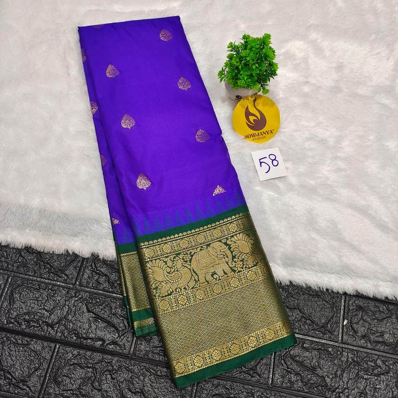 Premium Semi Gadwal  Sarees - VIBE58