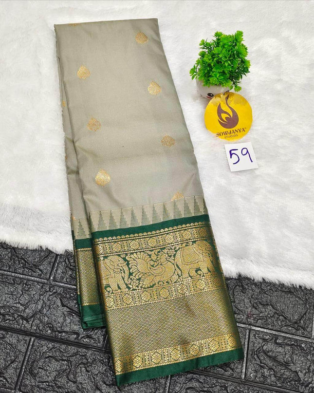 Premium Semi Gadwal  Sarees - VIBE59