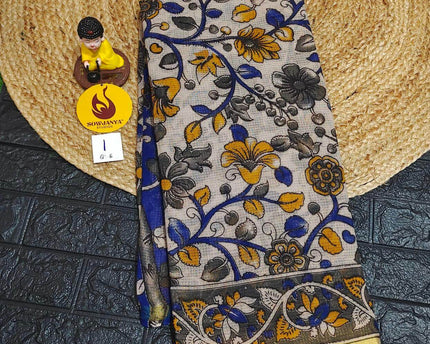 ORIGINAL PEDANA Kalamkari KOTA Cotton Sarees -BLEND1