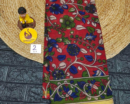 ORIGINAL PEDANA Kalamkari KOTA Cotton Sarees -BLEND2