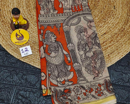 ORIGINAL PEDANA Kalamkari KOTA Cotton Sarees - BLEND12