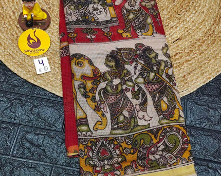 ORIGINAL PEDANA Kalamkari KOTA Cotton Sarees -BLEND4