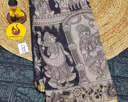 ORIGINAL PEDANA Kalamkari KOTA Cotton Sarees - BLEND8