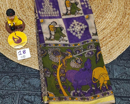 ORIGINAL PEDANA Kalamkari KOTA Cotton Sarees -  BLEND18