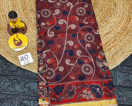 ORIGINAL PEDANA Kalamkari KOTA Cotton Sarees -  BLEND20