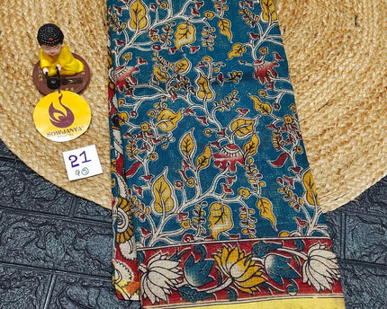 ORIGINAL PEDANA Kalamkari KOTA Cotton Sarees -  BLEND21