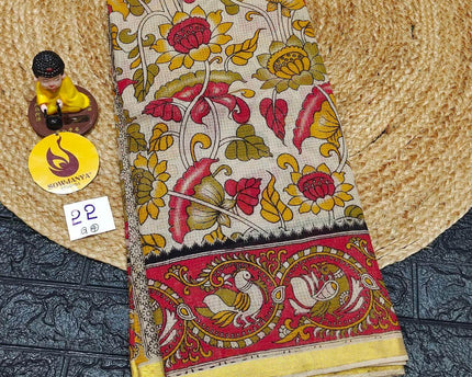 ORIGINAL PEDANA Kalamkari KOTA Cotton Sarees -  BLEND22