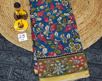 ORIGINAL PEDANA Kalamkari KOTA Cotton Sarees - BLEND23