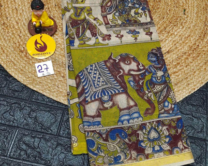ORIGINAL PEDANA Kalamkari KOTA Cotton Sarees - BLEND27