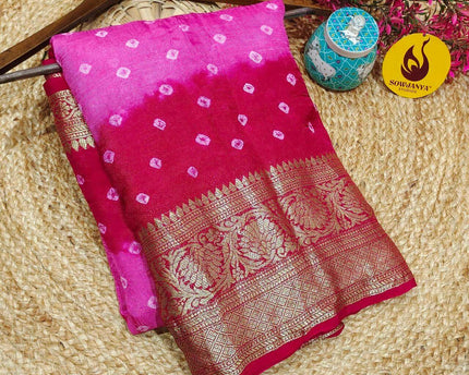 Original BANDINI Sarees with Blouse - CANDY2