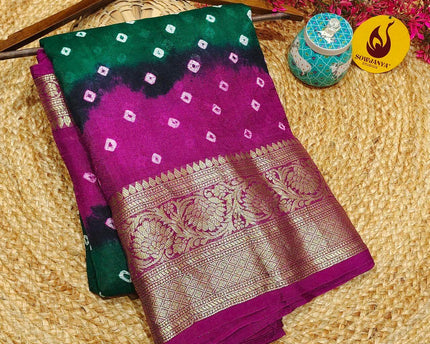 Original Bandini Sarees with Blouse - CANDY1