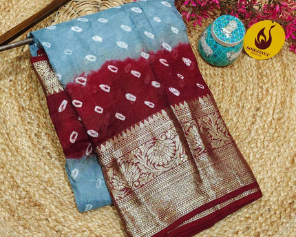 Original BANDINI Sarees with Blouse - CANDY3