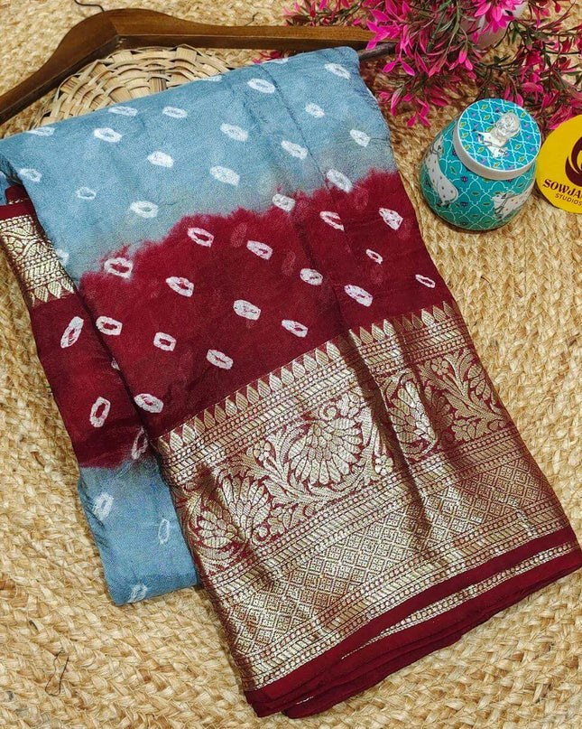 Original BANDINI Sarees with Blouse - CANDY3