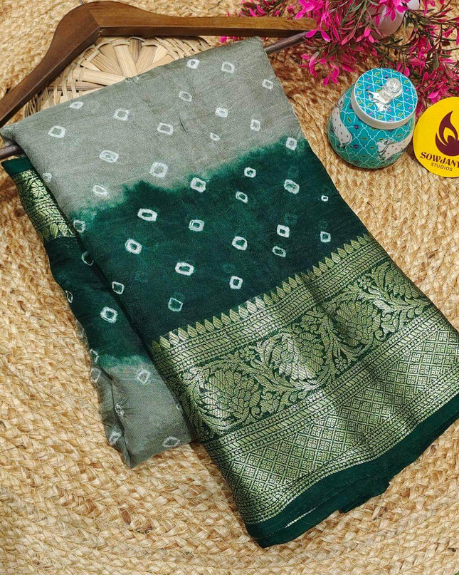 Original BANDINI Sarees with Blouse - CANDY5