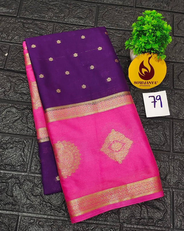 Premium Quality Mysore Crepe Sarees - MYSORE79