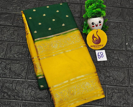 Premium Quality Mysore Crepe Sarees - MYSORE68