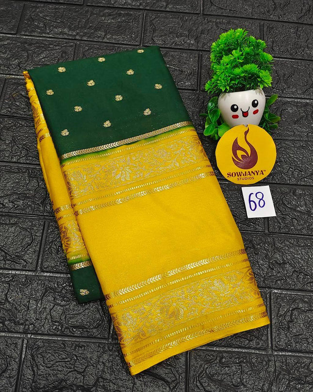 Premium Quality Mysore Crepe Sarees - MYSORE68