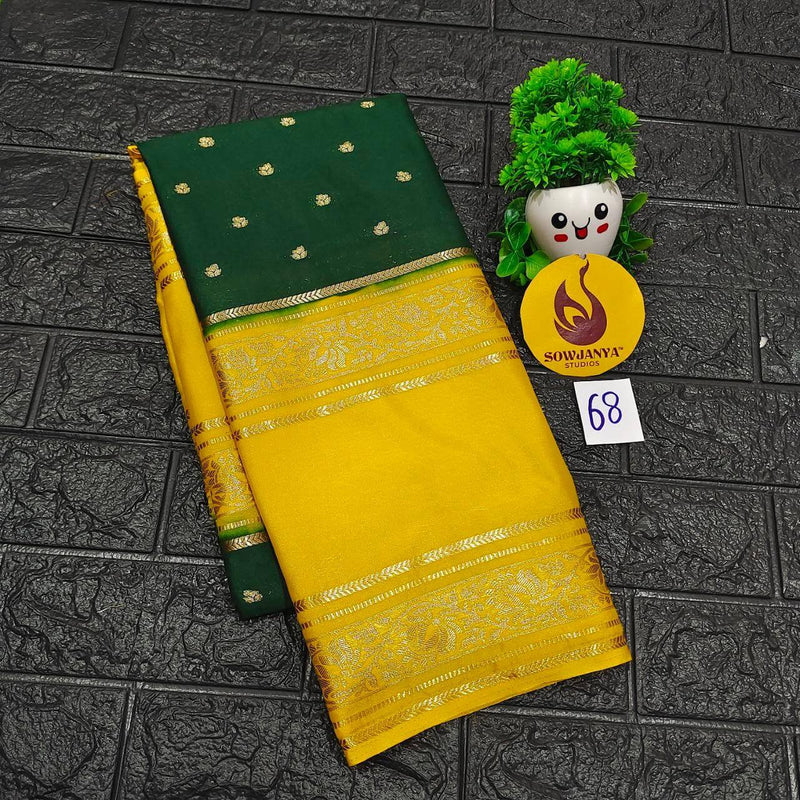 Premium Quality Mysore Crepe Sarees - MYSORE68