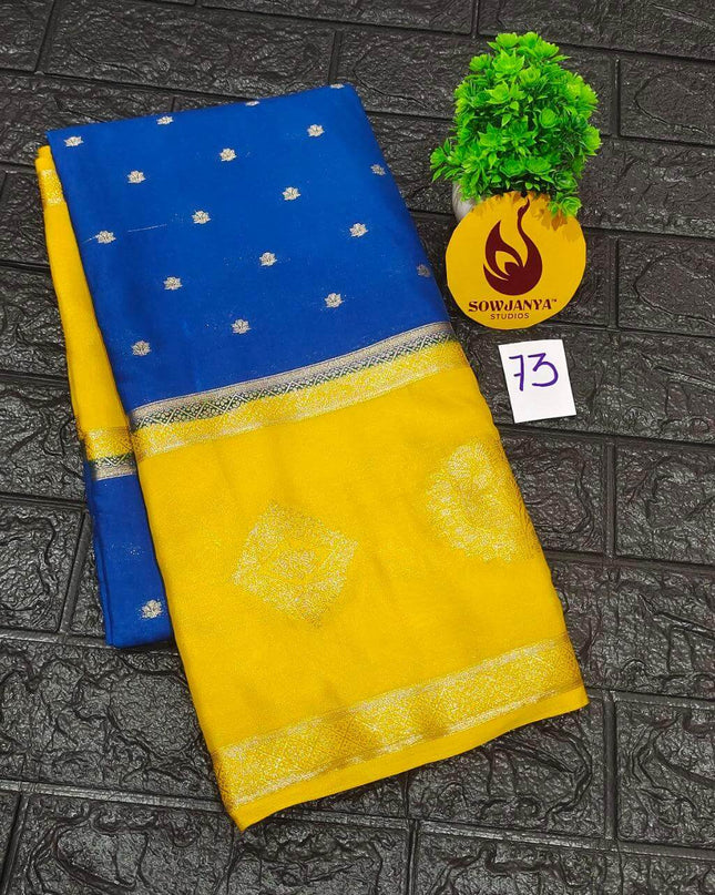 Premium Quality Mysore Crepe Sarees - MYSORE73