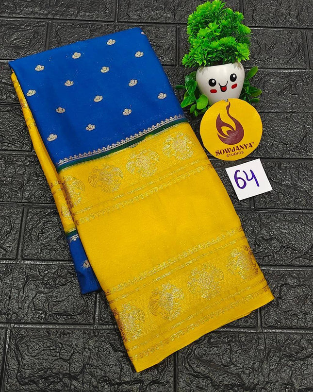 Premium Quality Mysore Crepe Sarees - MYSORE64