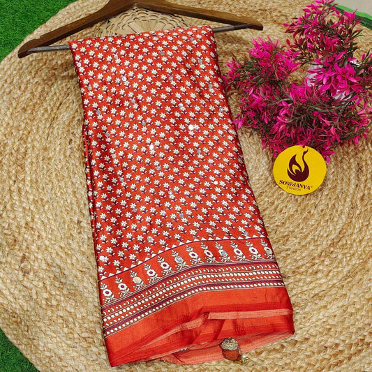 Japan Satin Crape Original Mirror Sarees16 - AJRAK