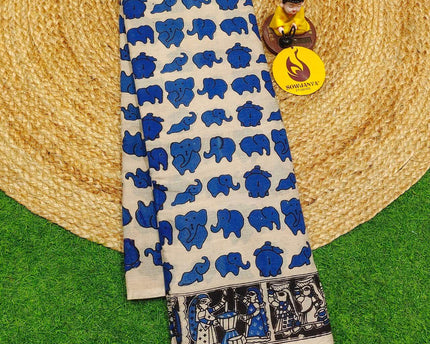 ORIGINAL PEDANA KALAMKARI Cotton Sarees - BOMMA26