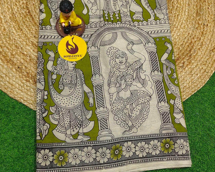 ORIGINAL PEDANA KALAMKARI Cotton Sarees - BOMMA22