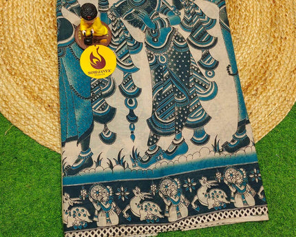 ORIGINAL PEDANA KALAMKARI Cotton Sarees - BOMMA25