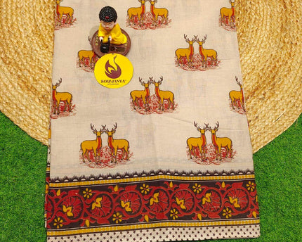 ORIGINAL PEDANA KALAMKARI Cotton Sarees - BOMMA17