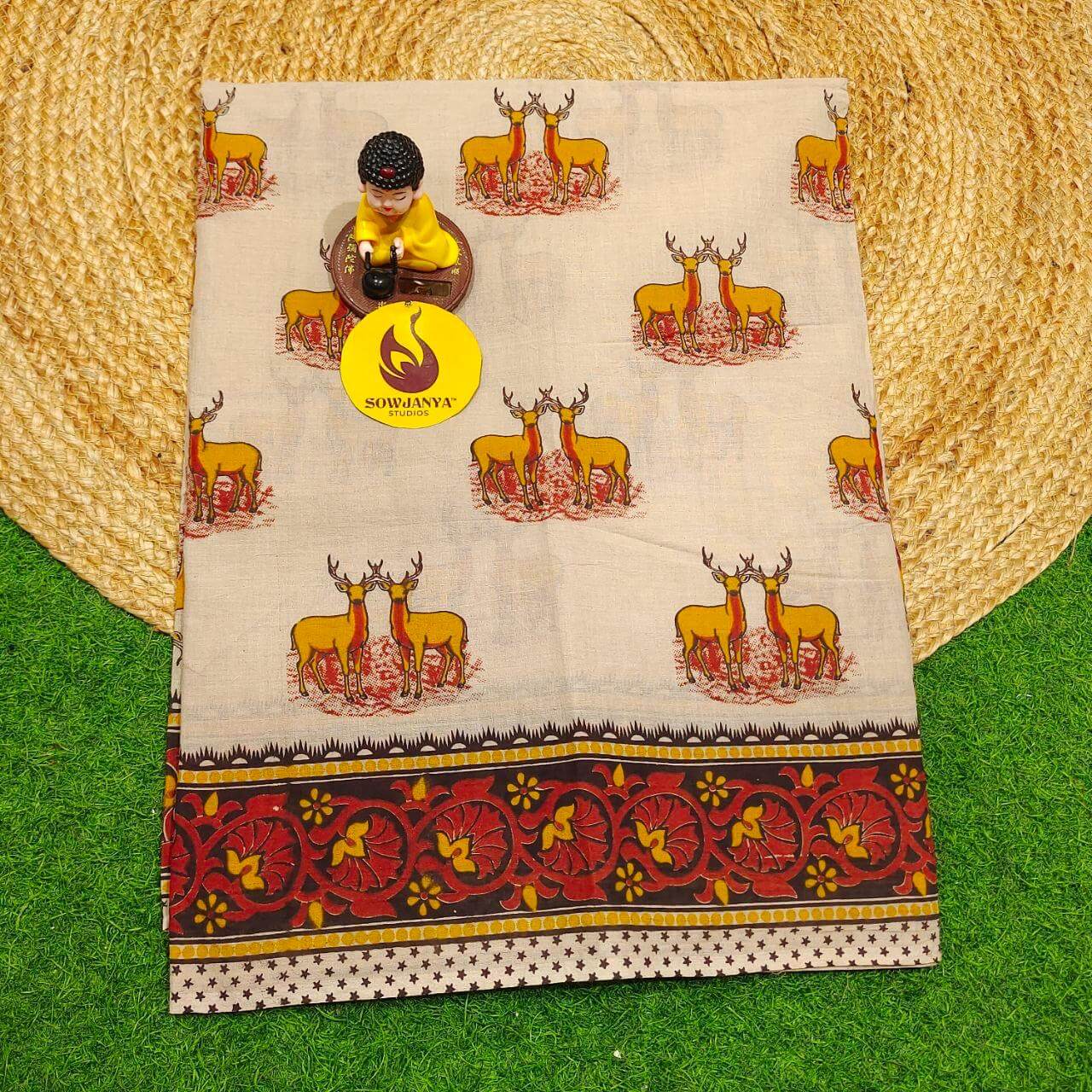 ORIGINAL PEDANA KALAMKARI Cotton Sarees - BOMMA17