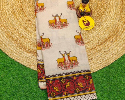ORIGINAL PEDANA KALAMKARI Cotton Sarees - BOMMA17