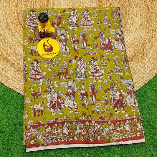 ORIGINAL PEDANA KALAMKARI Cotton Sarees - BOMMA18