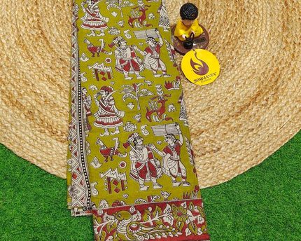 ORIGINAL PEDANA KALAMKARI Cotton Sarees - BOMMA18