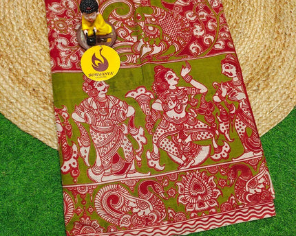 ORIGINAL PEDANA KALAMKARI Cotton Sarees - BOMMA19