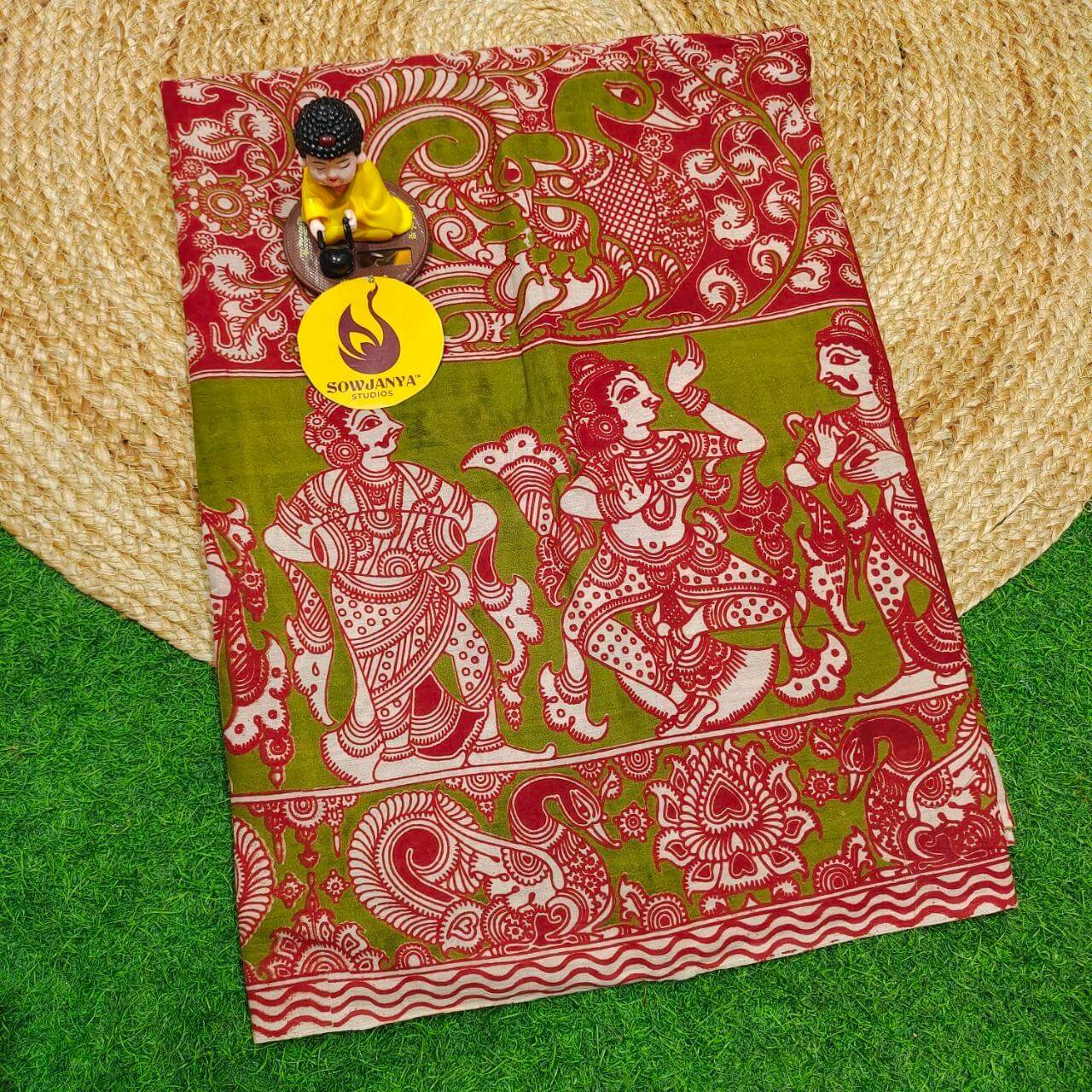 ORIGINAL PEDANA KALAMKARI Cotton Sarees - BOMMA19