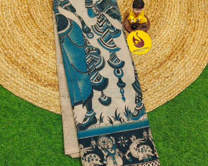 ORIGINAL PEDANA KALAMKARI Cotton Sarees - BOMMA25