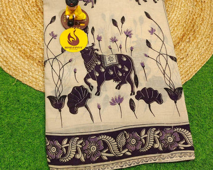 ORIGINAL PEDANA KALAMKARI Cotton Sarees - BOMMA23
