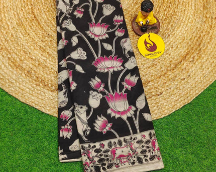 ORIGINAL PEDANA KALAMKARI Cotton Sarees - BOMMA24