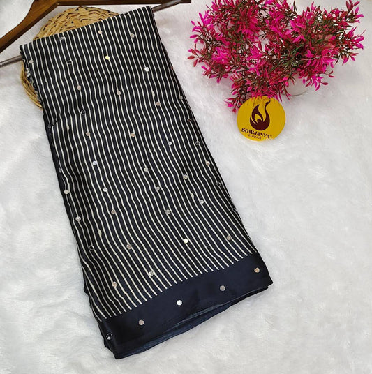 Japan Satin Crape Original Mirror Sarees28 - AJRAK