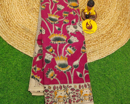 ORIGINAL PEDANA KALAMKARI Cotton Sarees - BOMMA31