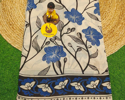 ORIGINAL PEDANA KALAMKARI Cotton Sarees - BOMMA30